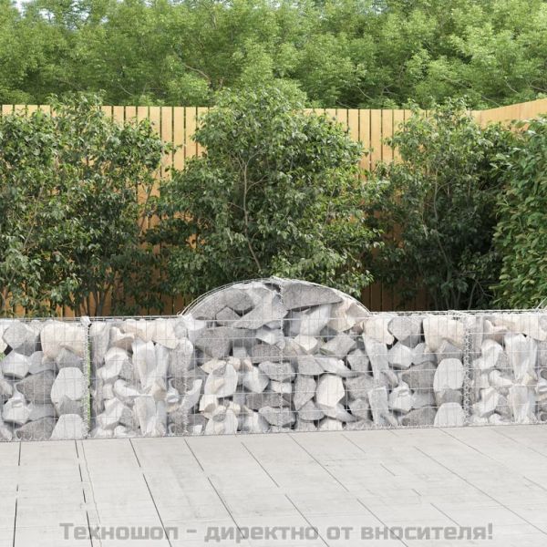 Габионни кошници арка 7 бр 200x30x60/80 см поцинковано желязо