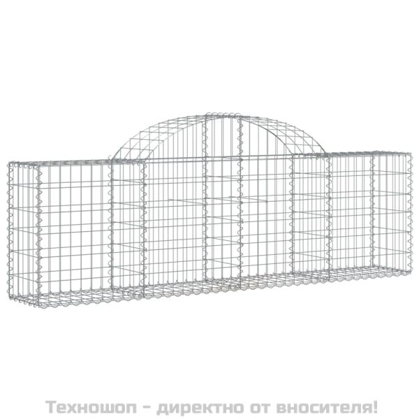Габионни кошници арка 7 бр 200x30x60/80 см поцинковано желязо