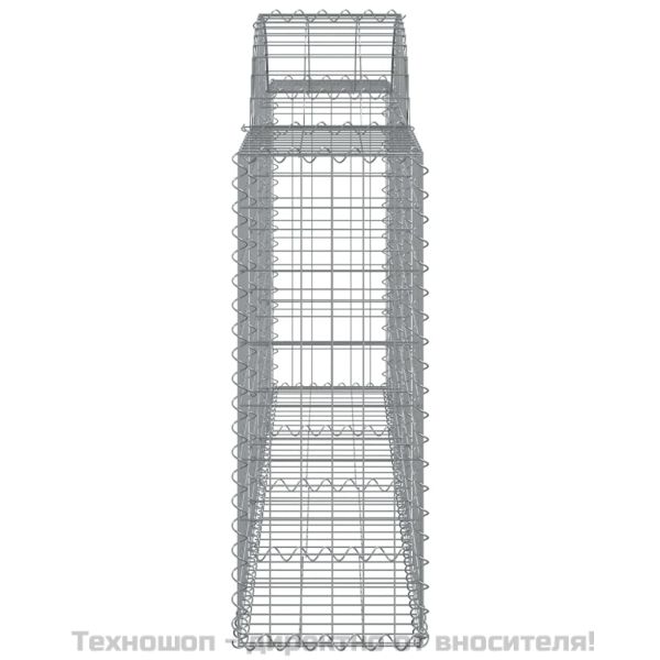 Габионни кошници арка 3 бр 200x30x80/100 см поцинковано желязо