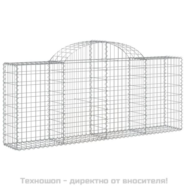 Габионни кошници арка 6 бр 200x30x80/100 см поцинковано желязо