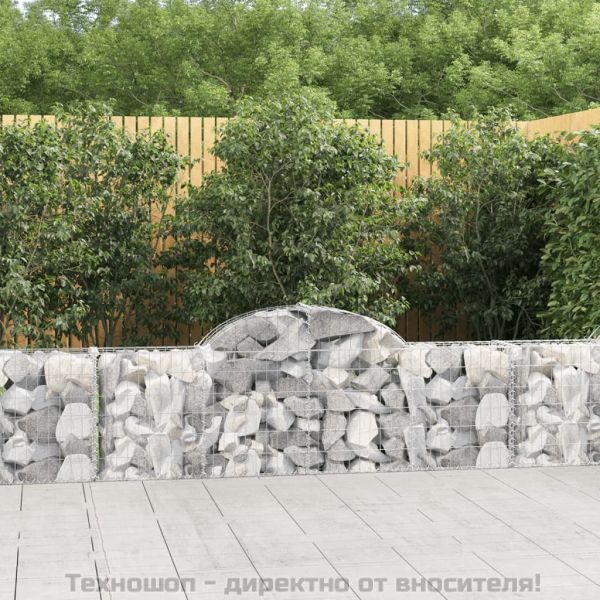 Габионни кошници арка 4 бр 200x30x60/80 см поцинковано желязо