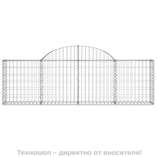 Габионни кошници арка 3 бр 200x30x60/80 см поцинковано желязо