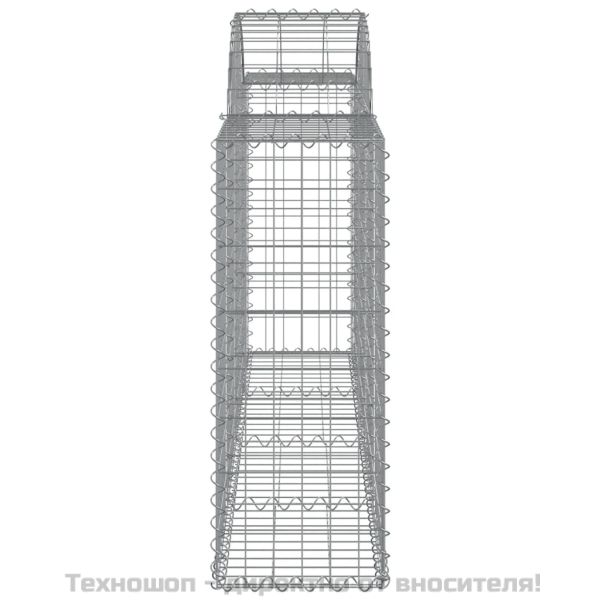 Габионни кошници арка 3 бр 200x30x80/100 см поцинковано желязо