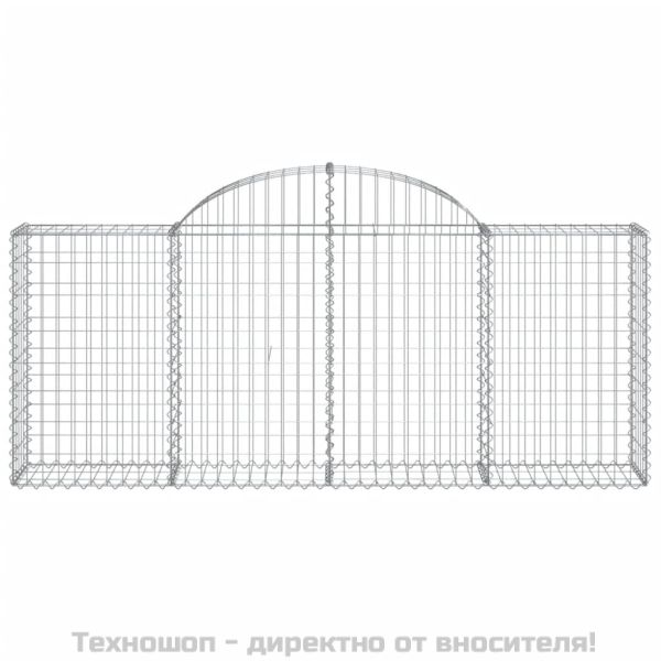 Габионни кошници арка 7 бр 200x30x80/100 см поцинковано желязо
