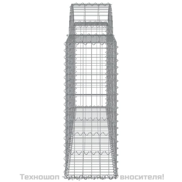 Габионни кошници арка 7 бр 200x30x80/100 см поцинковано желязо