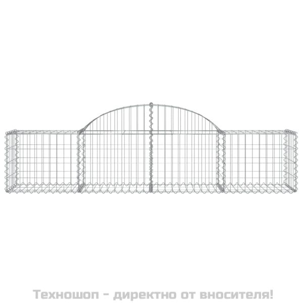 Габионни кошници арка 11 бр 200x50x40/60 см поцинковано желязо