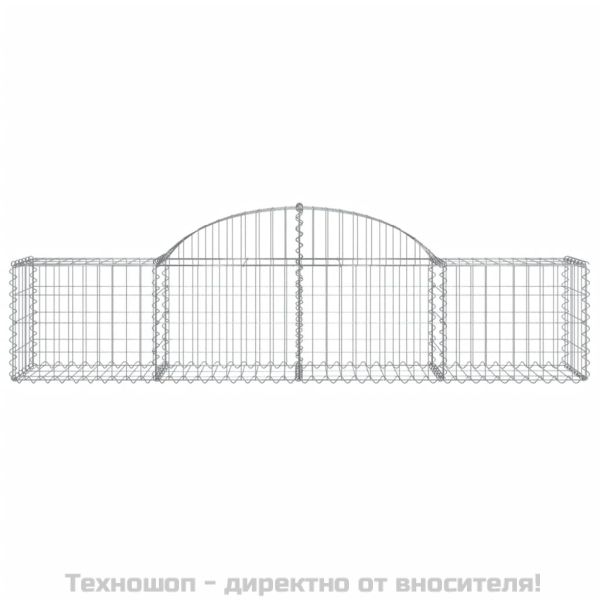 Габионни кошници арка 15 бр 200x50x40/60 см поцинковано желязо