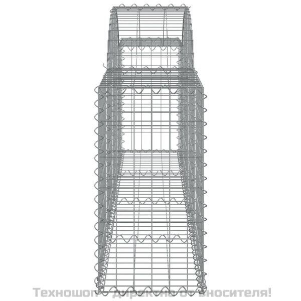 Габионни кошници арка 13 бр 200x30x60/80 см поцинковано желязо