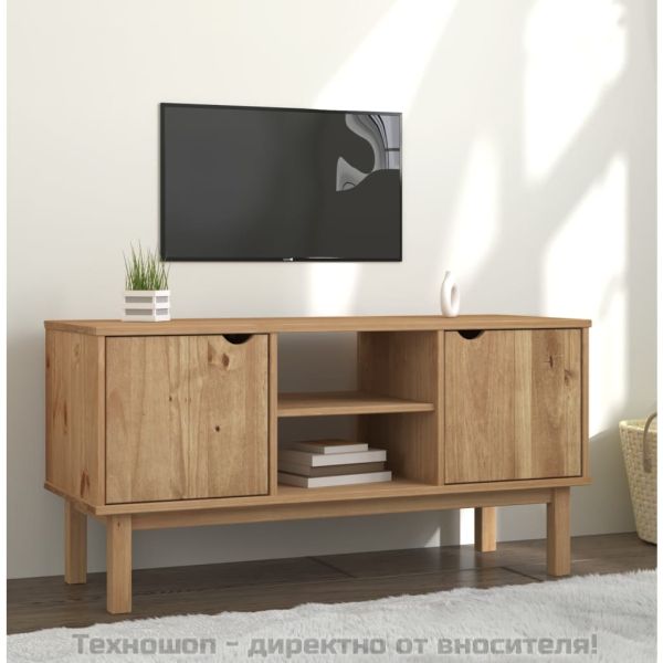 ТВ шкаф OTTA, 113,5x43x57 см, борово дърво масив