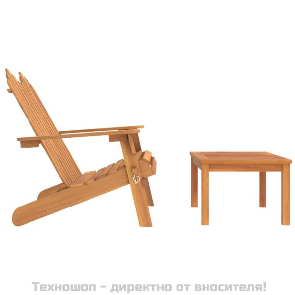 Градински лаундж комплект Адирондак, 2 части, акация масив