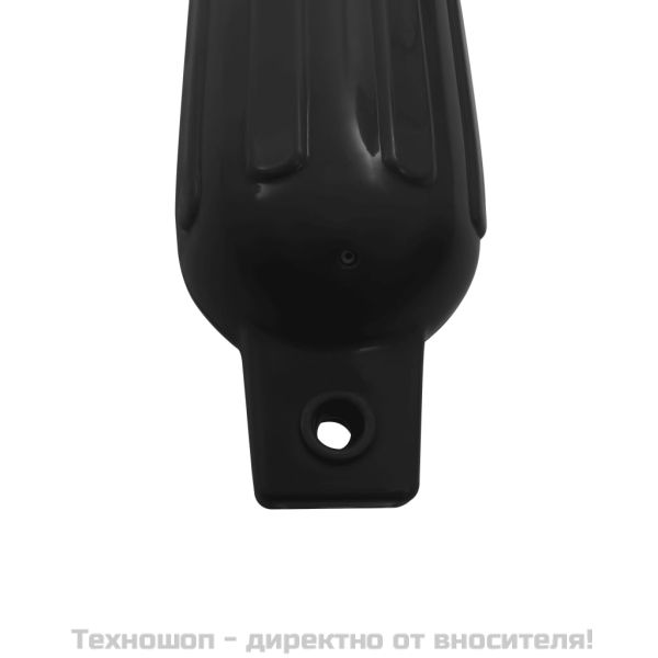 Броня за лодка 4 бр черна 41x11,5 см PVC
