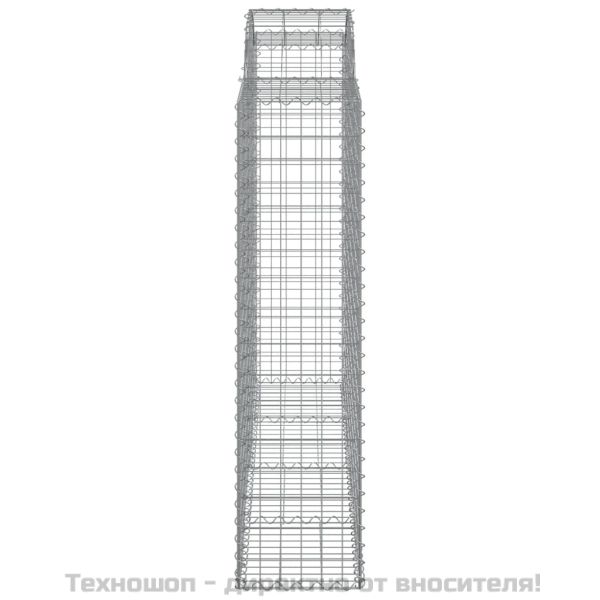 Дъговидна габионна кошница 200x50x160/180 см поцинковано желязо
