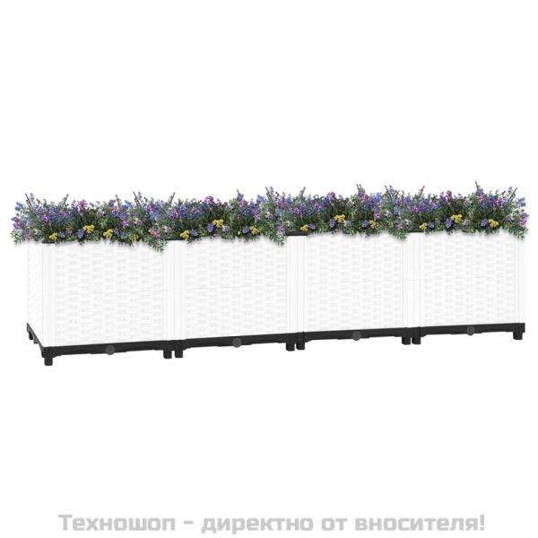 Повдигната леха, 160x40x38 см, полипропилен