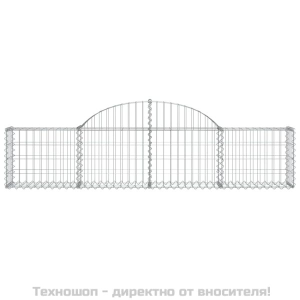 Габионни кошници арка 4 бр 200x30x40/60 см поцинковано желязо
