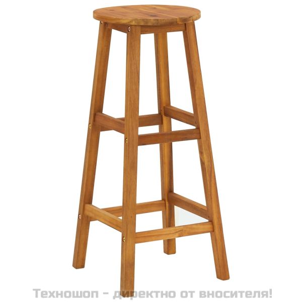 Балконски бар комплект от 3 части, акация масив