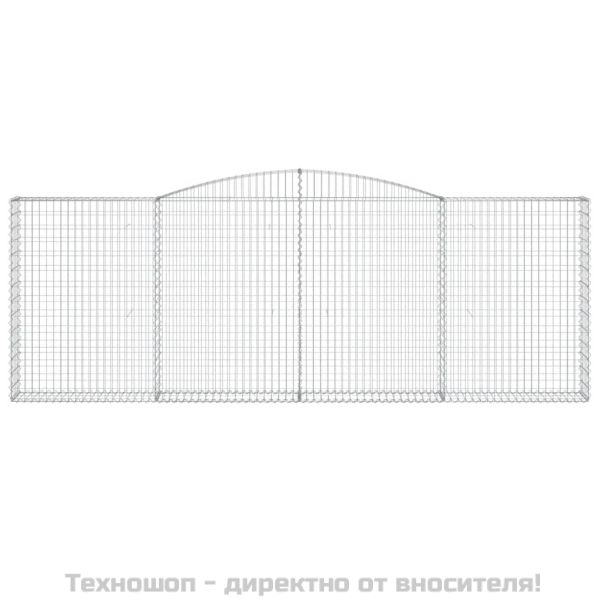 Габионни кошници арка 4 бр 400x30x140/160 см поцинковано желязо