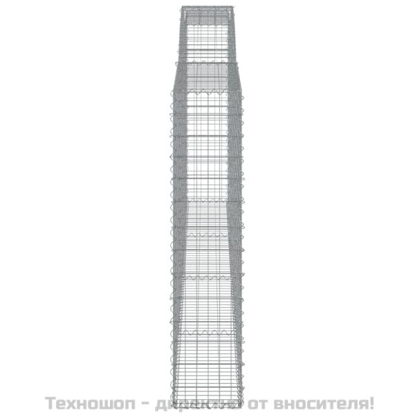Габионни кошници арка 4 бр 400x30x140/160 см поцинковано желязо