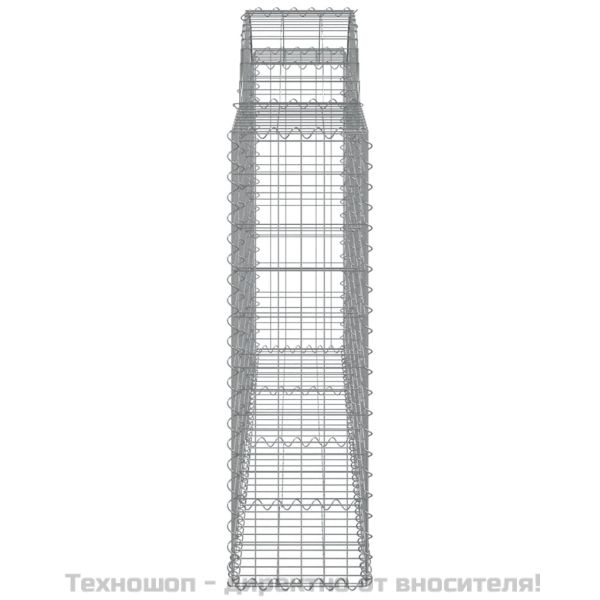 Габионни кошници арка 2 бр 200x30x100/120 см поцинковано желязо