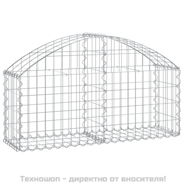 Дъговидна габионна кошница 100x30x40/60 см поцинковано желязо