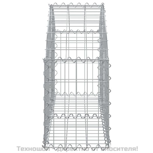 Дъговидна габионна кошница 100x30x40/60 см поцинковано желязо