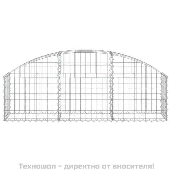 Дъговидна габионна кошница 150x30x40/60 см поцинковано желязо