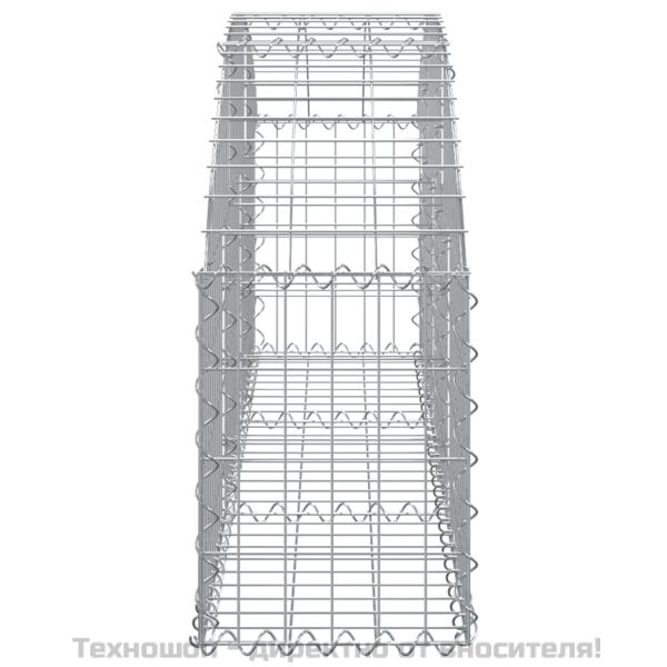 Дъговидна габионна кошница 150x30x40/60 см поцинковано желязо