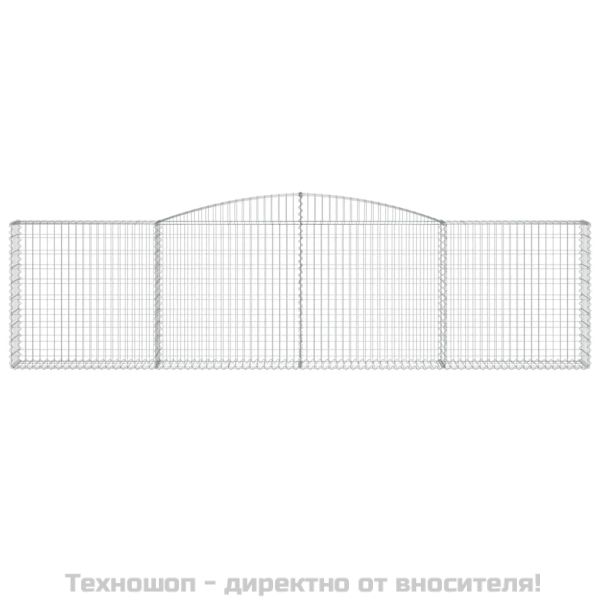 Габионни кошници арка 9 бр 400x30x100/120 см поцинковано желязо