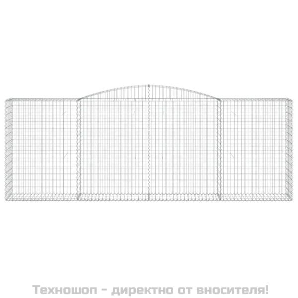 Габионни кошници арка 2 бр 400x50x140/160 см поцинковано желязо