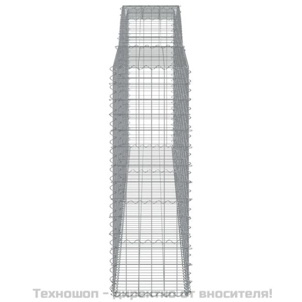 Габионни кошници арка 2 бр 400x50x140/160 см поцинковано желязо