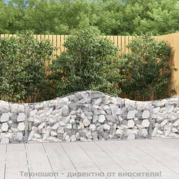 Габионни кошници арка 7 бр 200x30x60/80 см поцинковано желязо