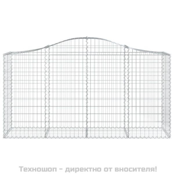 Габионни кошници арка 8 бр 200x50x100/120 см поцинковано желязо