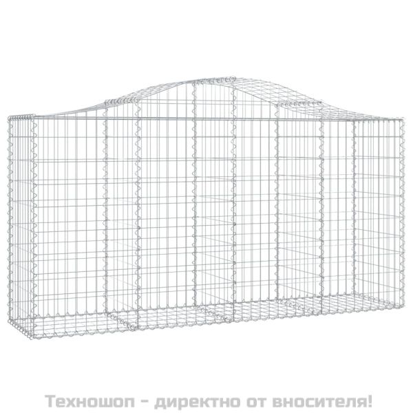 Габионни кошници арка 4 бр 200x50x100/120 см поцинковано желязо