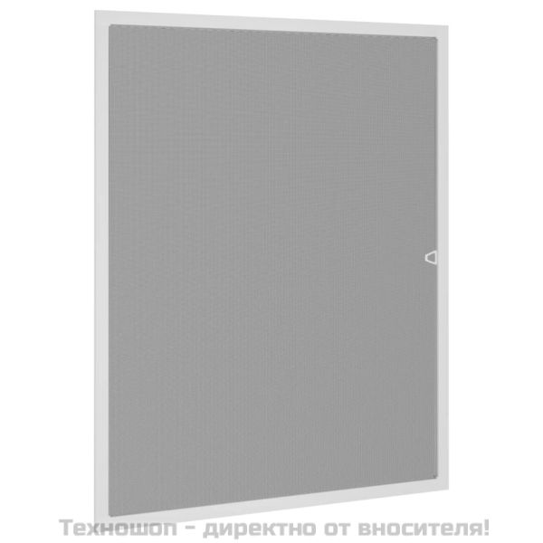 Мрежа против насекоми за прозорци, бяла, 100x120 см