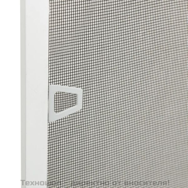 Мрежа против насекоми за прозорци, бяла, 100x120 см