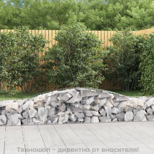Габионни кошници арка 7 бр 400x50x40/60 см поцинковано желязо
