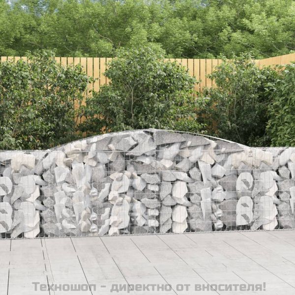 Габионни кошници арка 5 бр 400x30x80/100 см поцинковано желязо