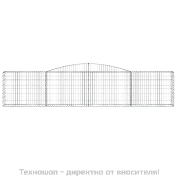 Габионни кошници арка 5 бр 400x30x80/100 см поцинковано желязо