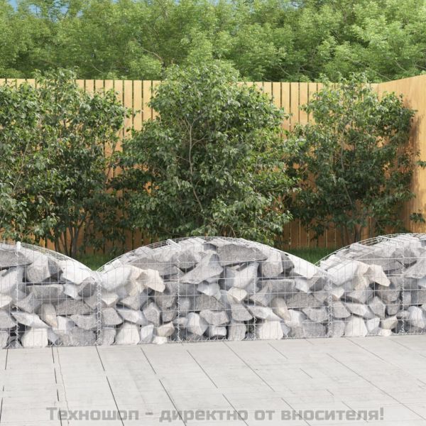 Дъговидна габионна кошница 150x50x40/60 см поцинковано желязо