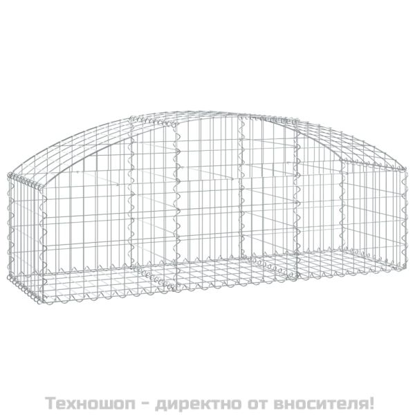 Дъговидна габионна кошница 150x50x40/60 см поцинковано желязо