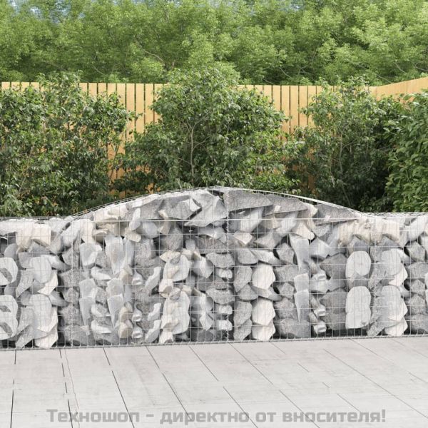 Габионни кошници арка 6 бр 400x50x80/100 см поцинковано желязо
