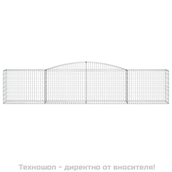 Габионни кошници арка 6 бр 400x50x80/100 см поцинковано желязо