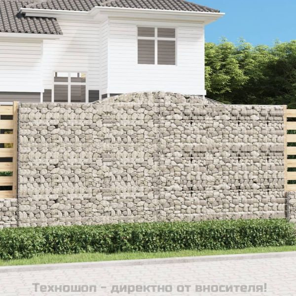 Габионни кошници арка 3 бр 400x50x200/220 см поцинковано желязо