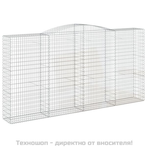 Габионни кошници арка 3 бр 400x50x200/220 см поцинковано желязо