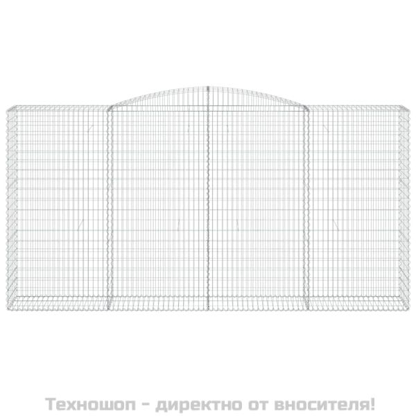Габионни кошници арка 3 бр 400x50x200/220 см поцинковано желязо