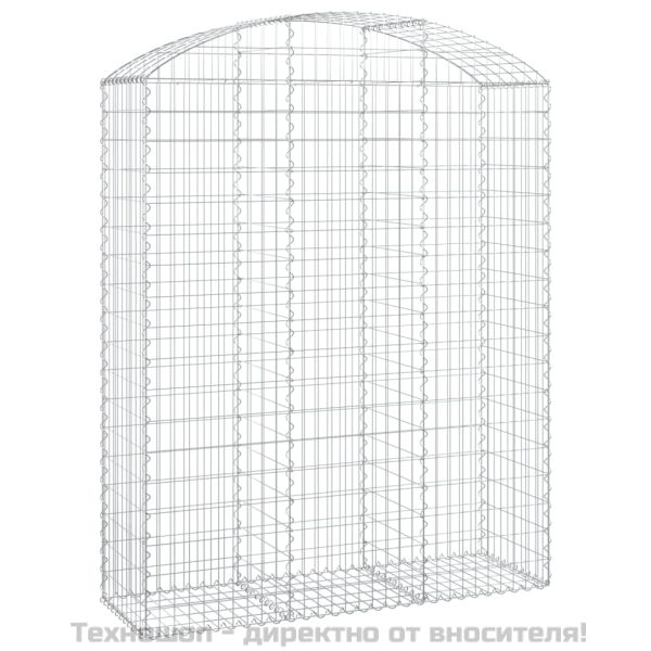 Дъговидна габионна кошница 150x50x180/200 см поцинковано желязо