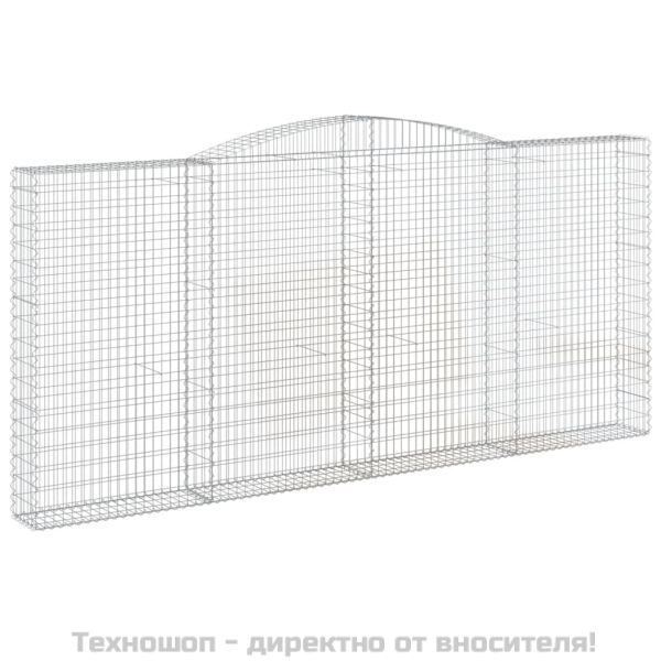 Габионни кошници арка 2 бр 400x30x180/200 см поцинковано желязо