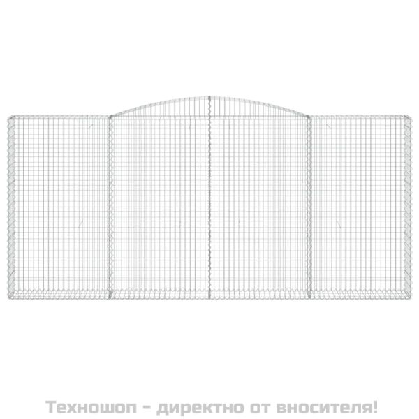 Габионни кошници арка 2 бр 400x30x180/200 см поцинковано желязо