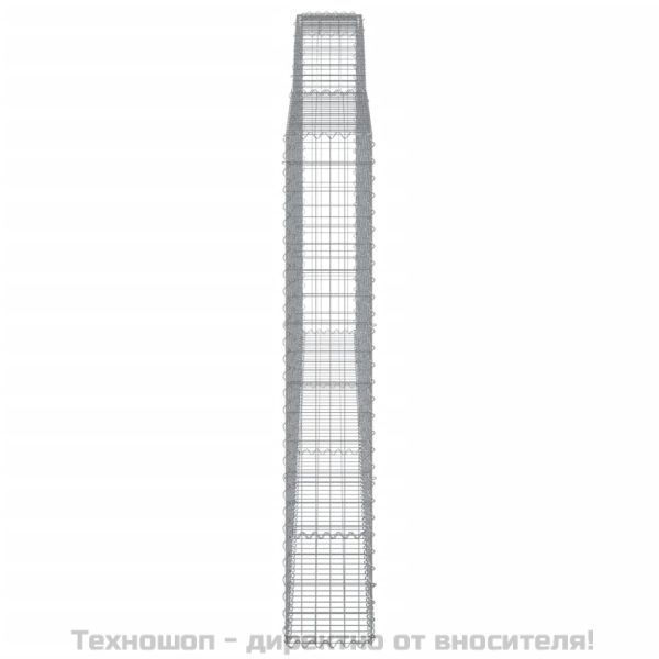 Габионни кошници арка 2 бр 400x30x180/200 см поцинковано желязо