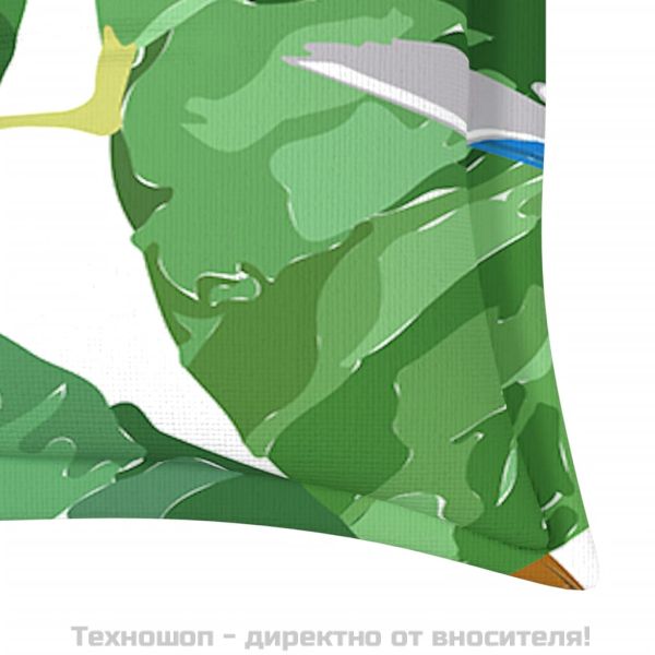 Възглавници за градински пейки 2 бр цветни Оксфорд плат