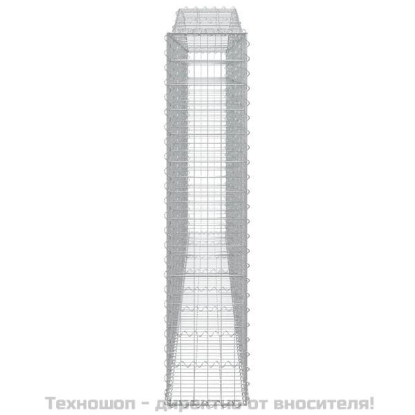 Габионни кошници арка 3 бр 400x30x140/160 см поцинковано желязо